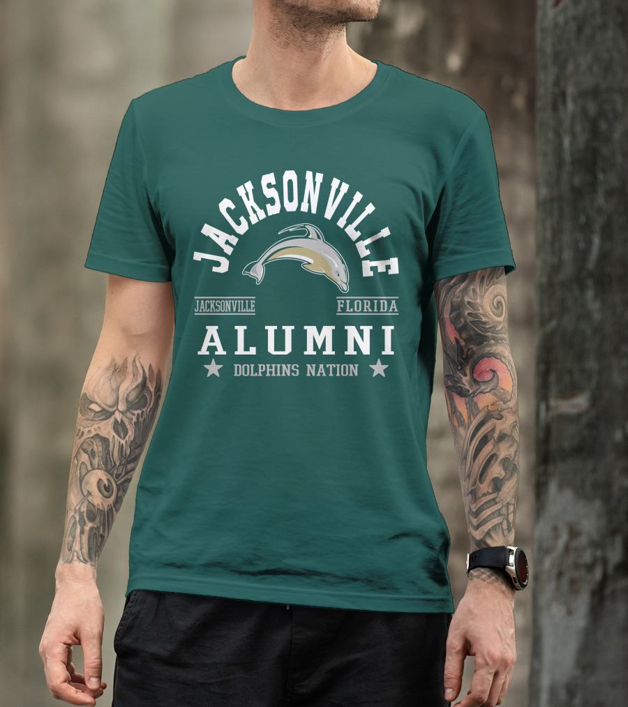 Jacksonville Florida Alumni Dolphins Nation T-Shirt