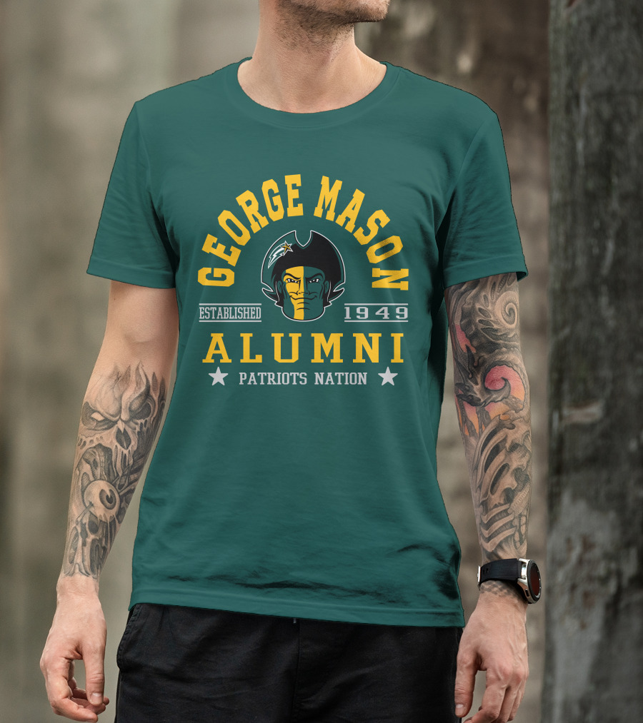 George Mason University Alumni Established 1949 Patriots Nation T-Shirt