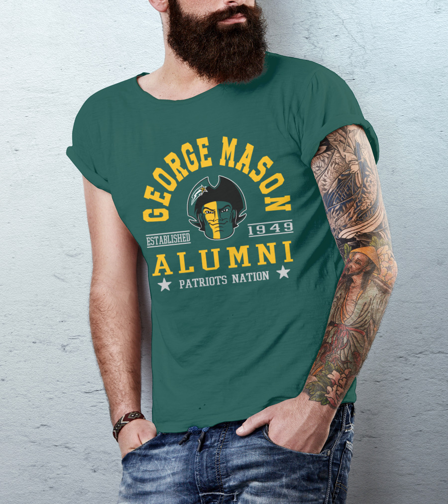 George Mason University Alumni Established 1949 Patriots Nation T-Shirt