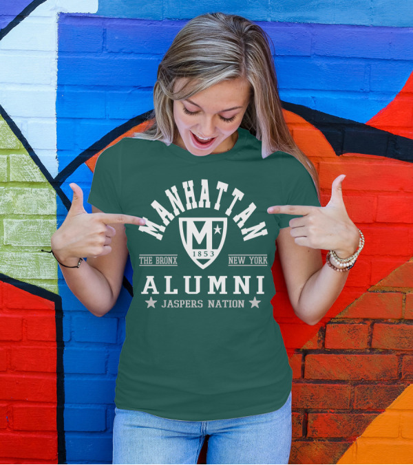 Manhattan 1853 The Bronx New York Alumni Jaspers Nation T-Shirt