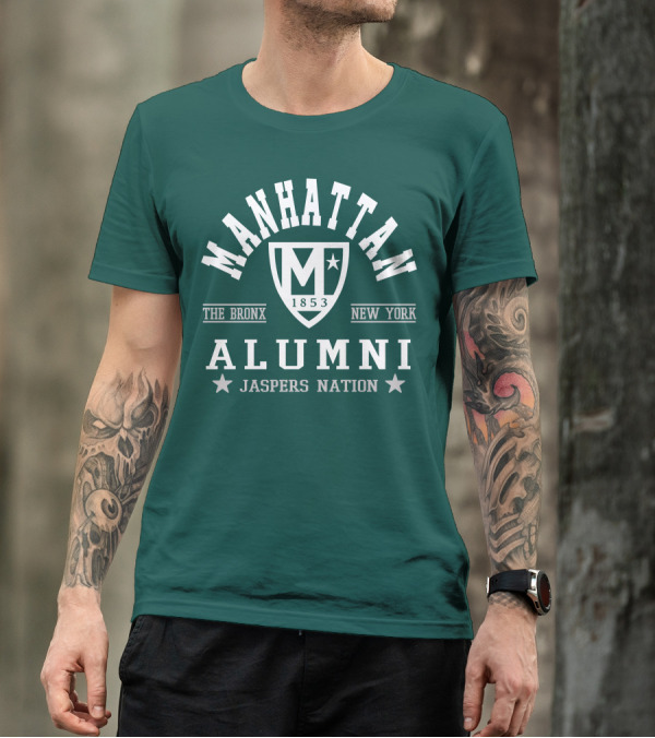 Manhattan 1853 The Bronx New York Alumni Jaspers Nation T-Shirt