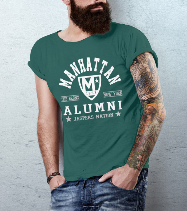 Manhattan 1853 The Bronx New York Alumni Jaspers Nation T-Shirt