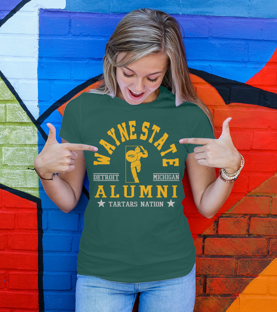 Wayne State Alumni Detroit Michigan Tartars Nation T-Shirt
