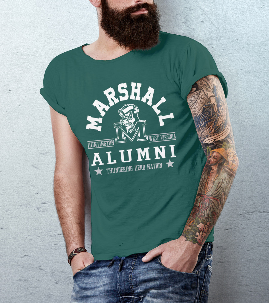 Marshall Alumni Thundering Herd Nation Huntington West Virginia T-Shirt