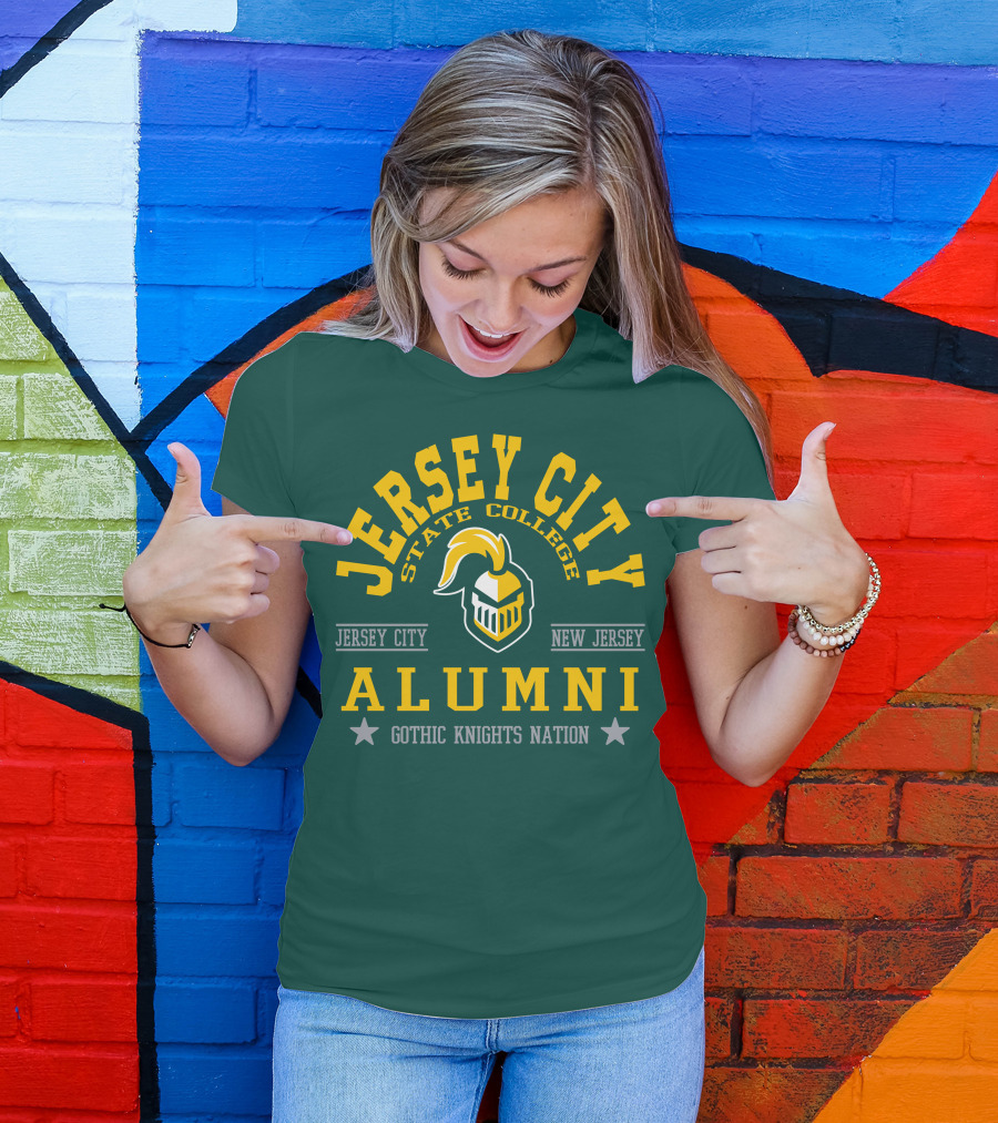 Jersey City State College Alumni Gothic Knights Nation New Jersey T-Shirt
