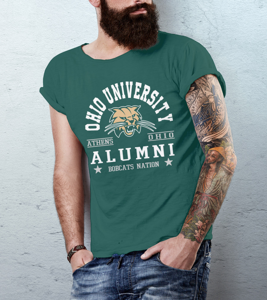 Ohio University Alumni Athens Ohio Bobcats Nation T-Shirt