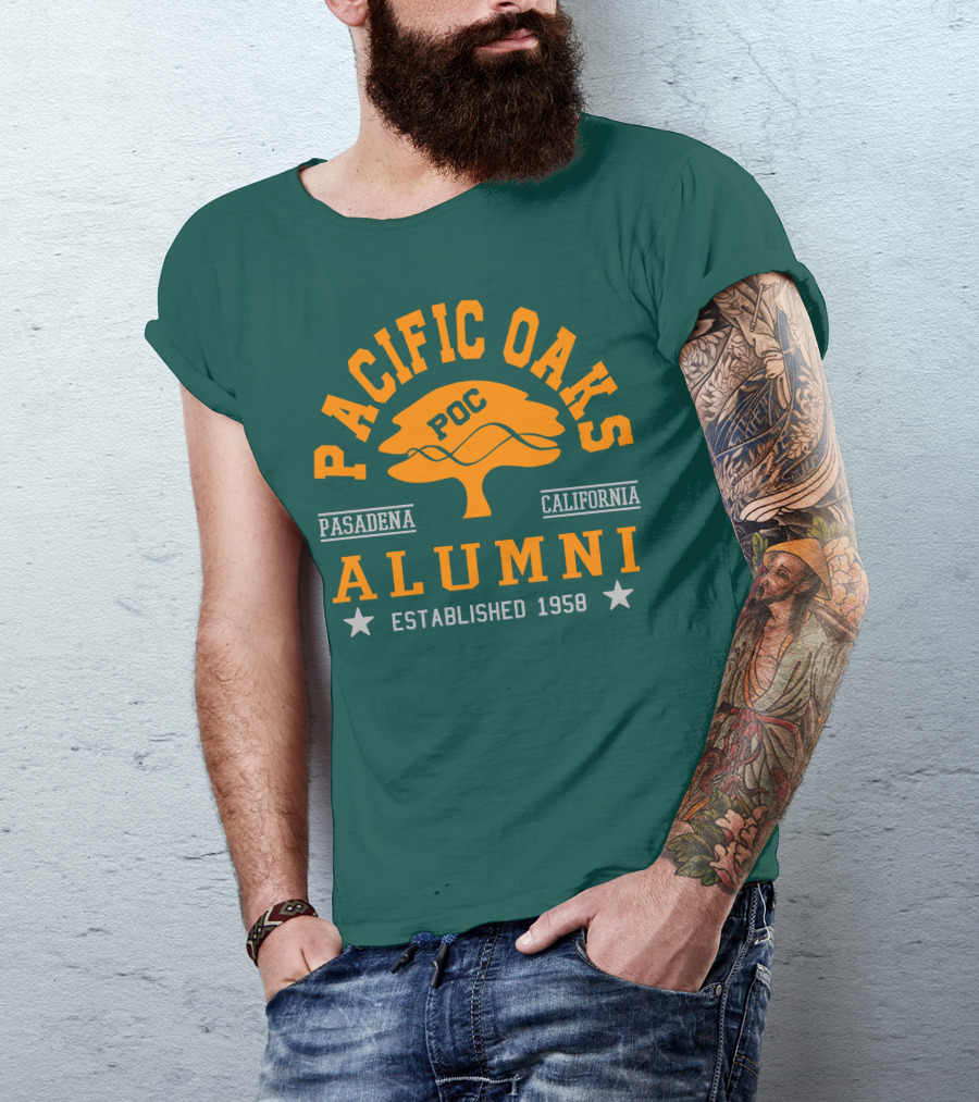 Pacific Oaks POC Alumni Pasadena California Established 1958 T-Shirt