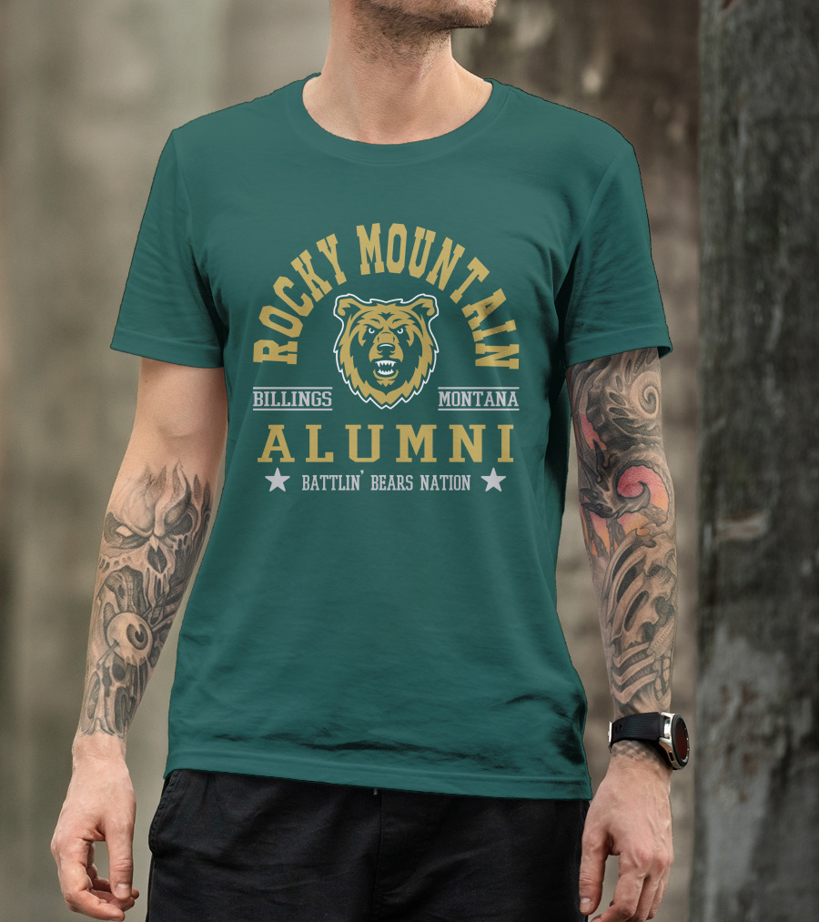 Rocky Mountain Alumni Battlin' Bears Nation Billings Montana T-Shirt