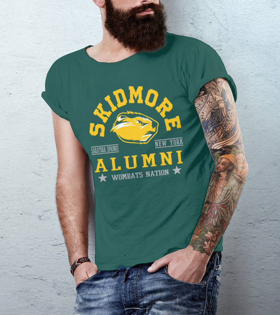 Skidmore College Alumni Wombats Nation Saratoga Springs New York T-Shirt