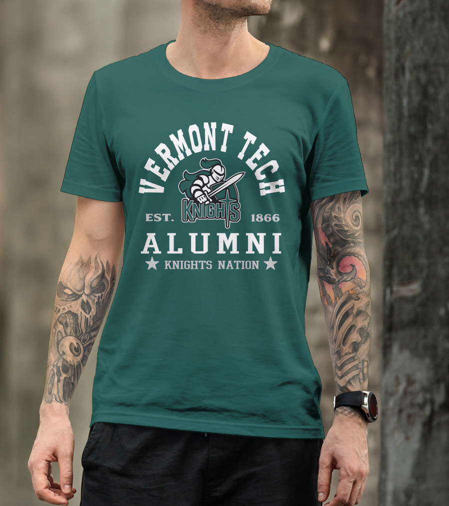 Vermont Tech Knights Alumni Est. 1866 Knights Nation T-Shirt