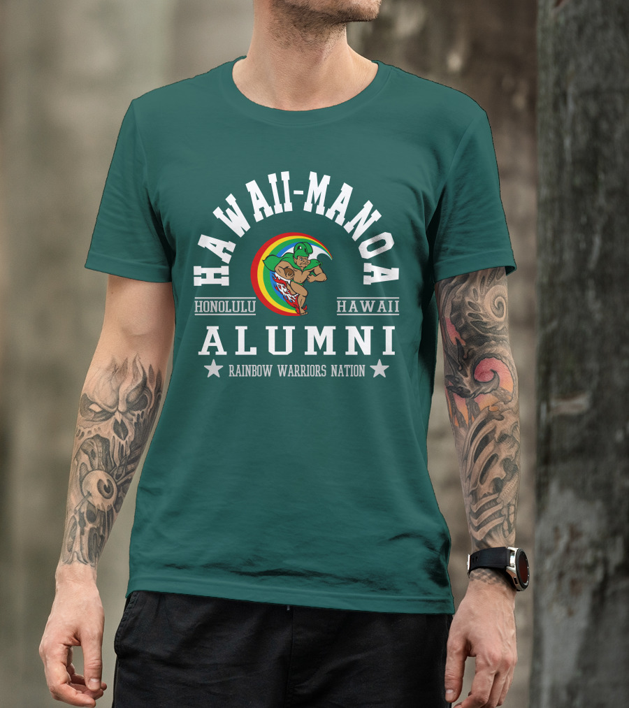 Hawaii-Manoa Honolulu Hawaii Alumni Rainbow Warriors Nation T-Shirt