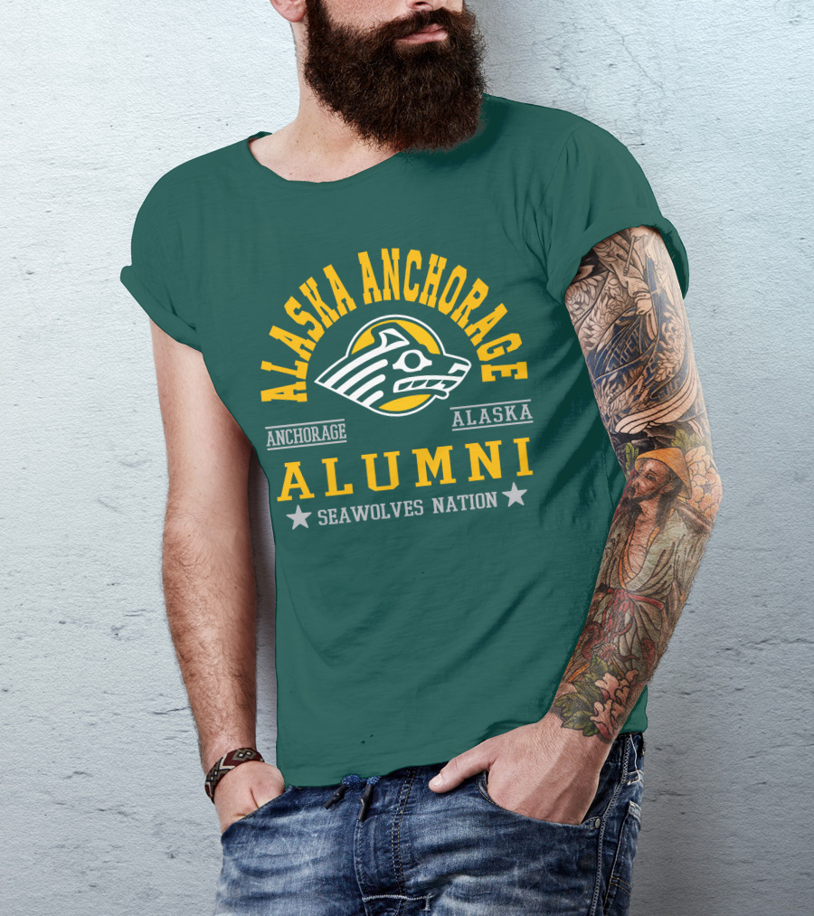 Alaska Anchorage Alumni Seawolves Nation T-Shirt