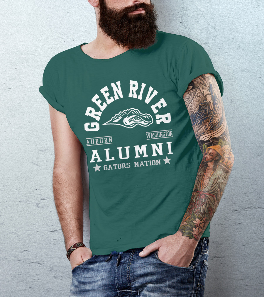 Green River Alumni Gators Nation Auburn Washington T-Shirt
