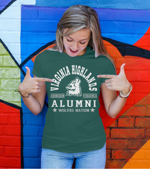 Virginia Highlands Abingdon Virginia Alumni Wolves Nation T-Shirt