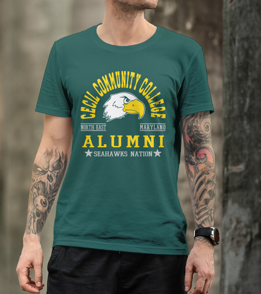 Cecil Community College Alumni Seahawks Nation North East Maryland T-Shirt