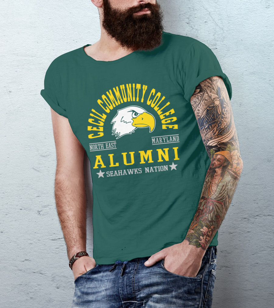 Cecil Community College Alumni Seahawks Nation North East Maryland T-Shirt