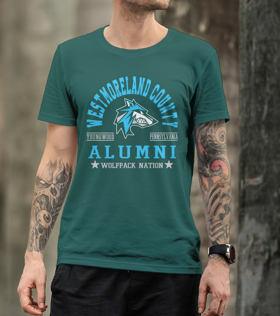 Westmoreland County Youngwood Pennsylvania Alumni Wolfpack Nation T-Shirt