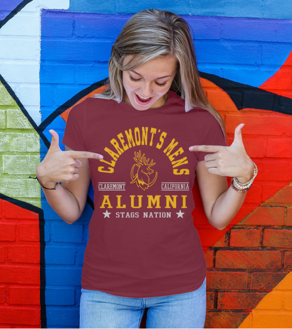 Claremont's Mens California Alumni Stags Nation T-Shirt