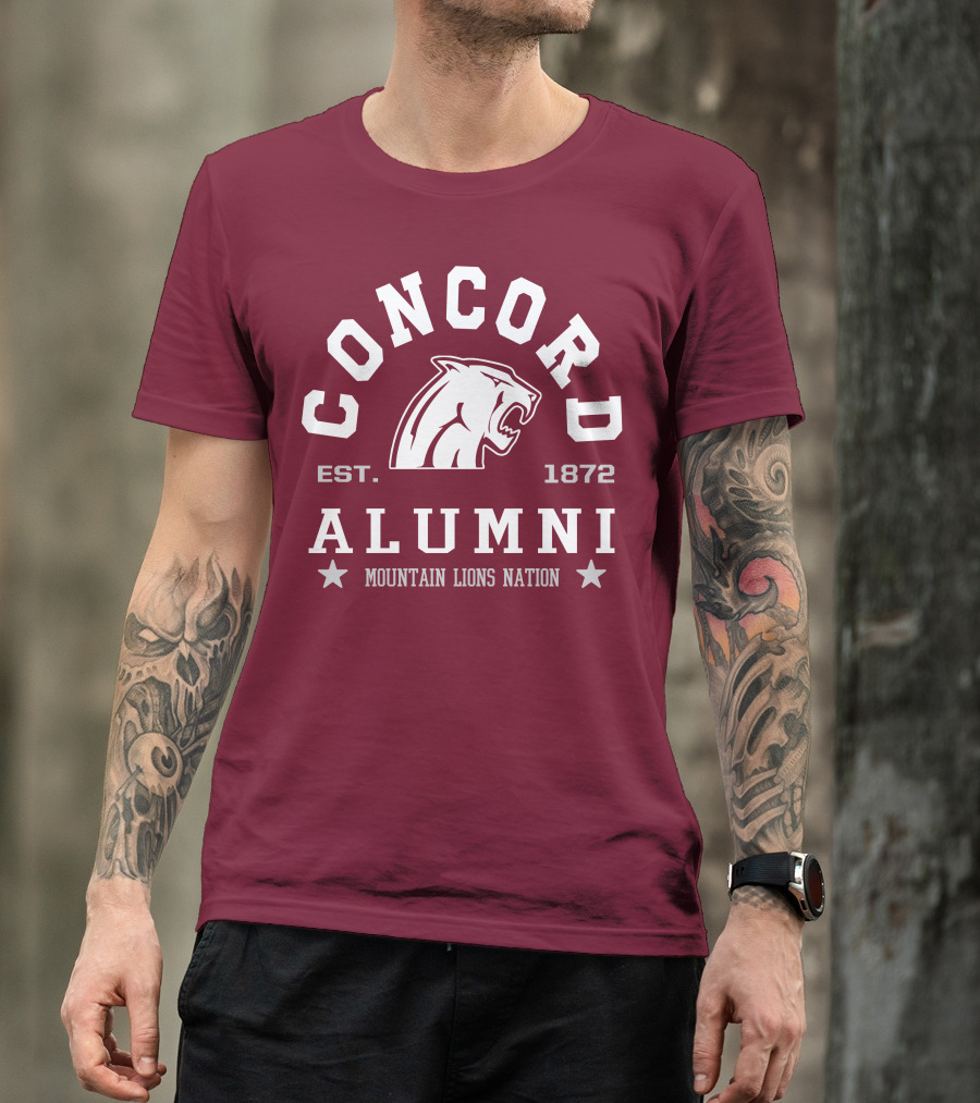 Concord Alumni Mountain Lions Nation Est. 1872 T-Shirt