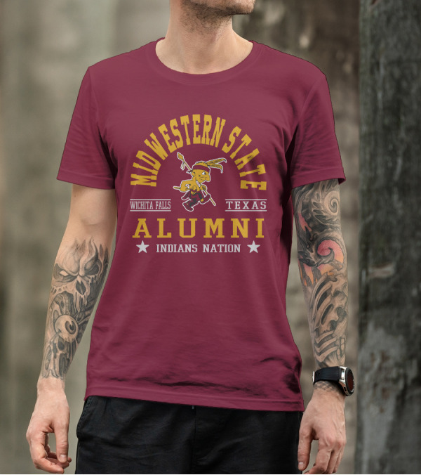 Midwestern State Alumni Wichita Falls Texas Indians Nation T-Shirt