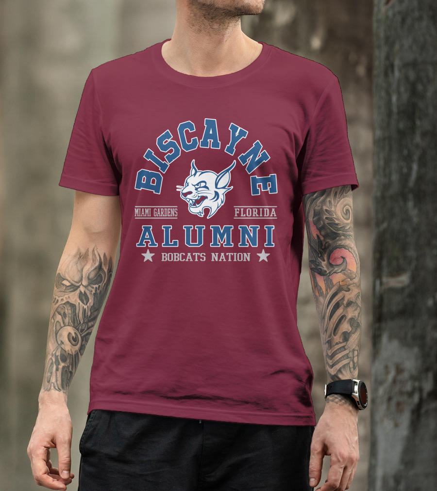 Biscayne College Alumni Bobcats Nation Miami Gardens Florida T-Shirt
