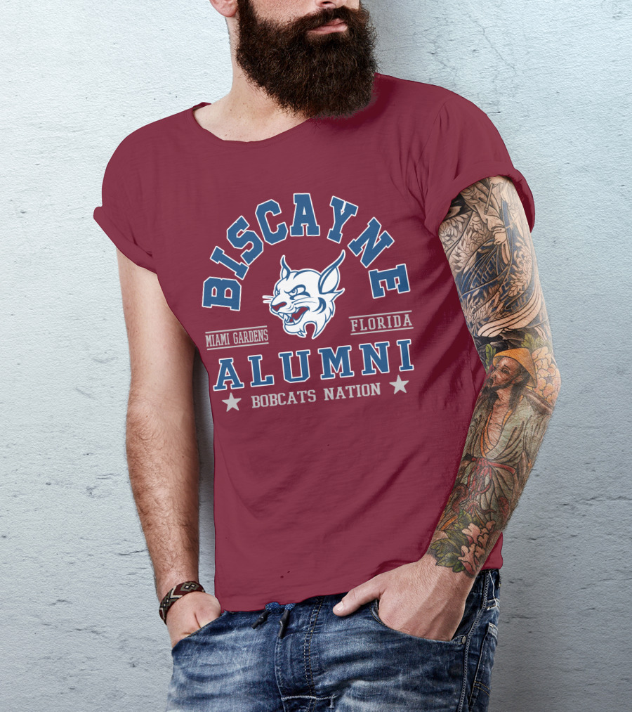 Biscayne College Alumni Bobcats Nation Miami Gardens Florida T-Shirt