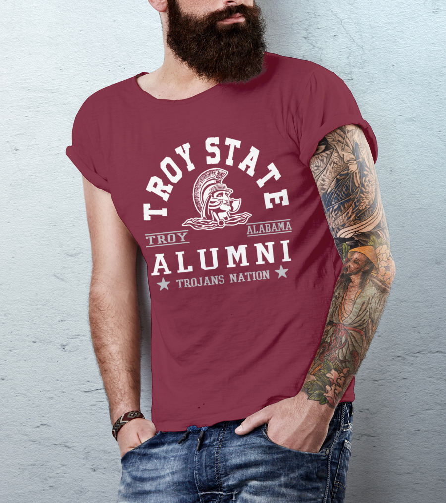 Troy State Alumni Trojans Nation Alabama T-Shirt