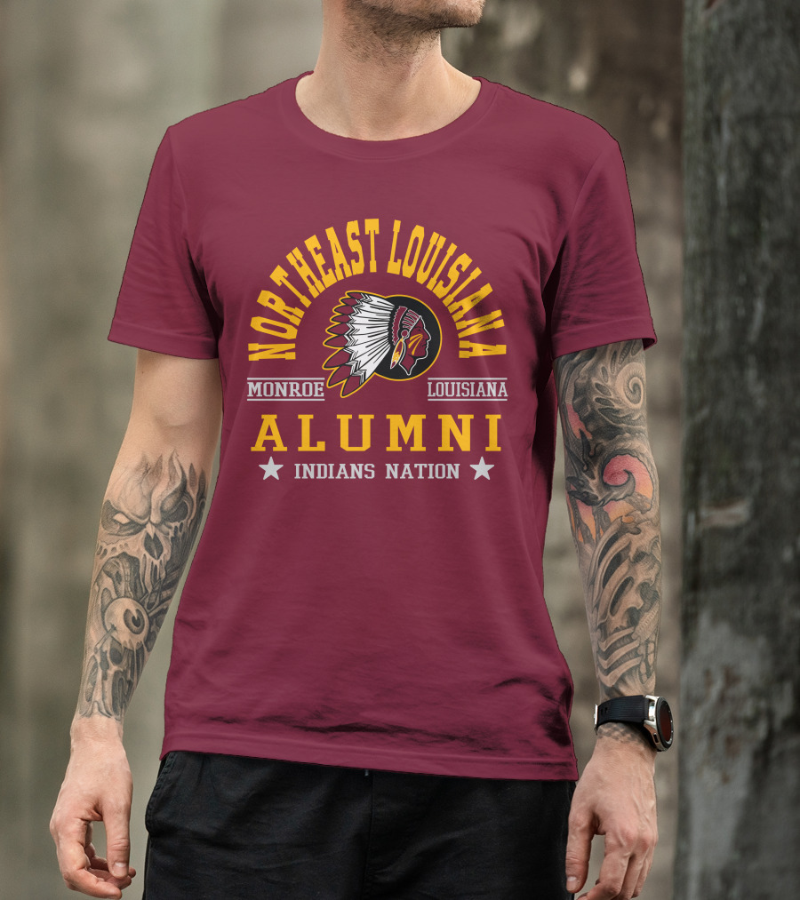 Northeast Louisiana Monroe Alumni Indians Nation T-Shirt