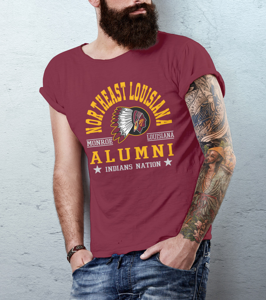 Northeast Louisiana Monroe Alumni Indians Nation T-Shirt