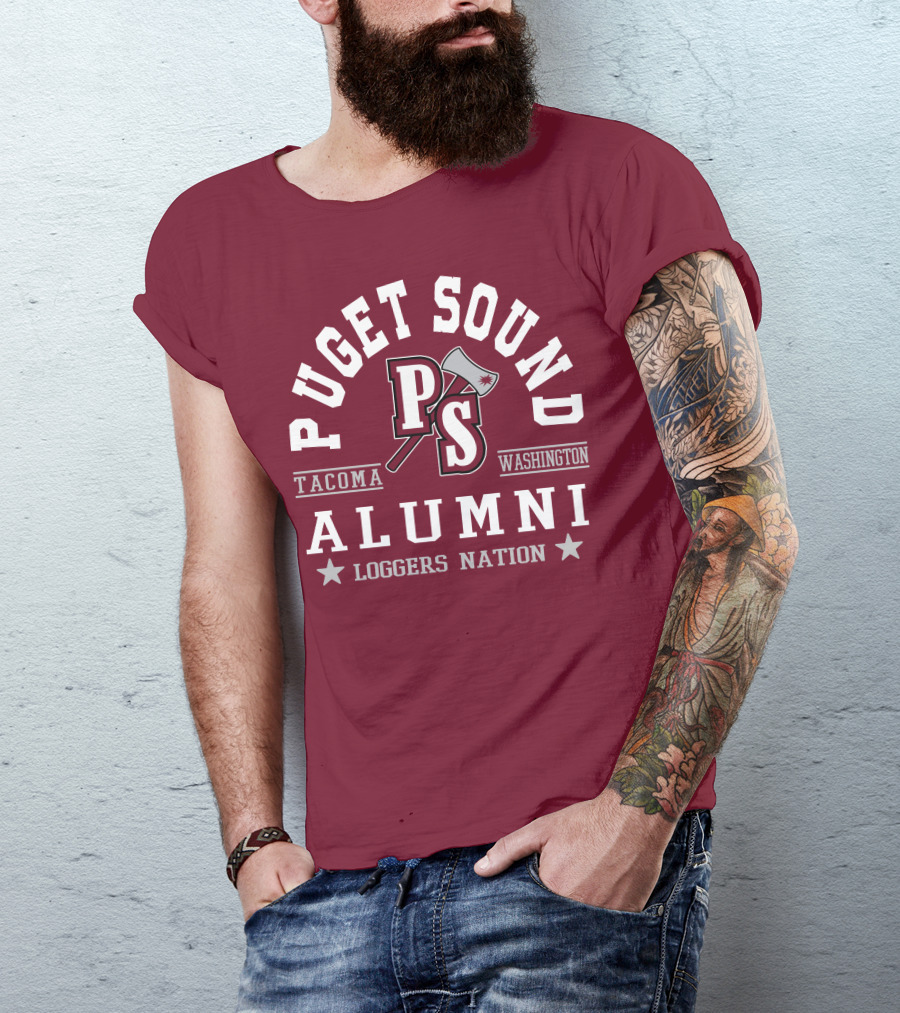 Puget Sound PS Tacoma Washington Alumni Loggers Nation T-Shirt