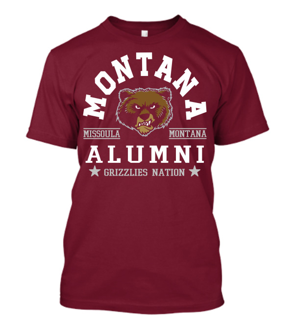 Montana Grizzlies Alumni Missoula Montana Nation T-Shirt