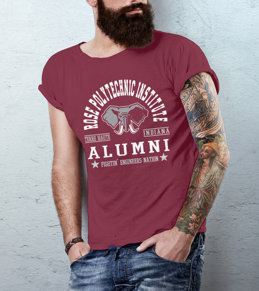 Rose Polytechnic Institute Alumni Terre Haute Indiana Fightin' Engineers Nation T-Shirt
