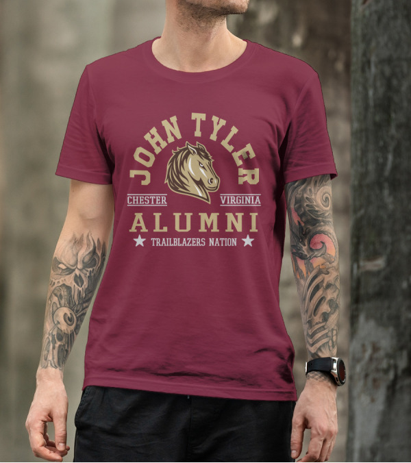John Tyler Chester Virginia Alumni Trailblazers Nation T-Shirt