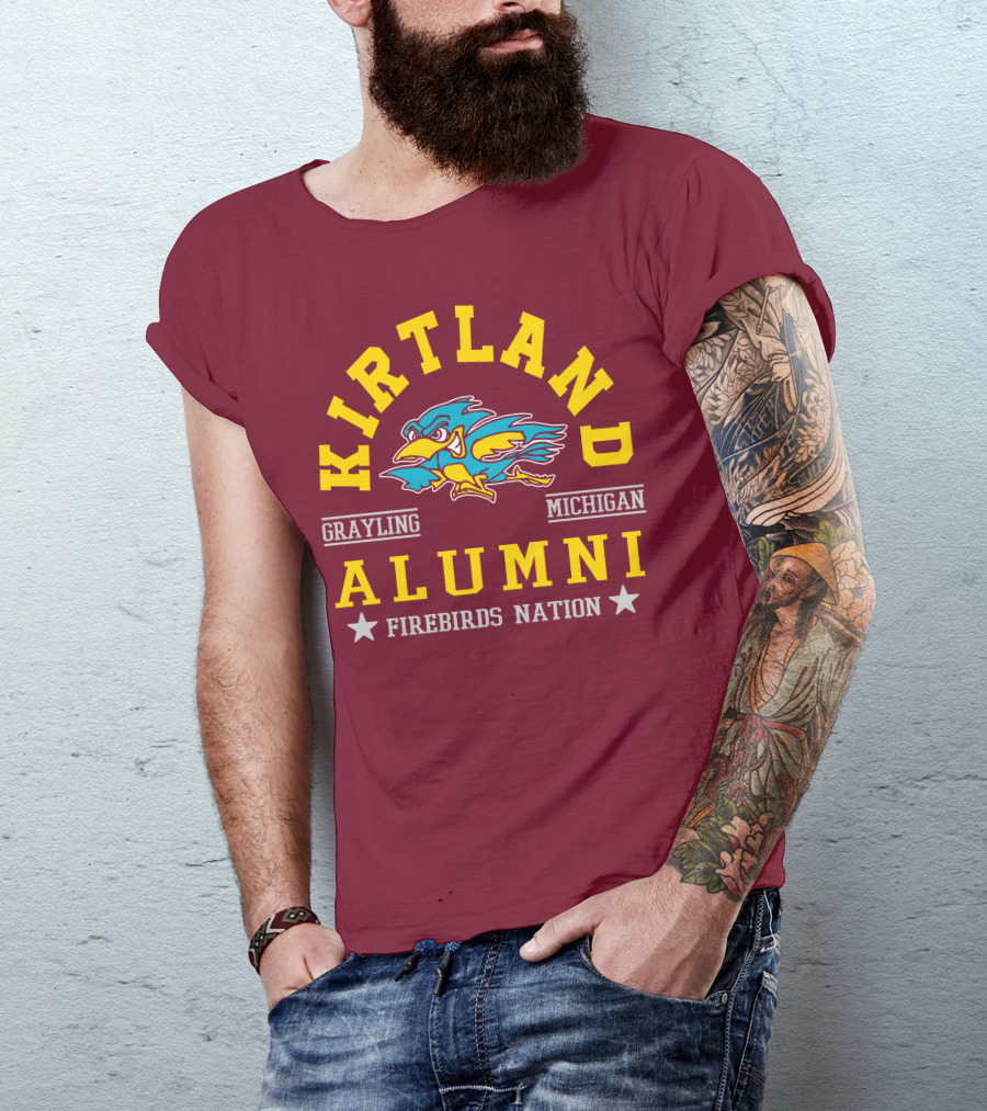 Kirtland Grayling Michigan Alumni Firebirds Nation T-Shirt