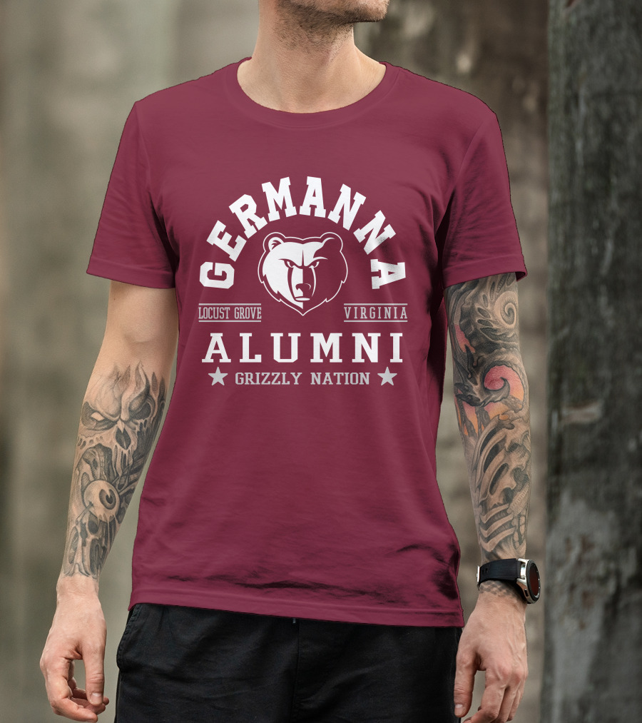 Germanna College Alumni Locust Grove Virginia Grizzly Nation T-Shirt