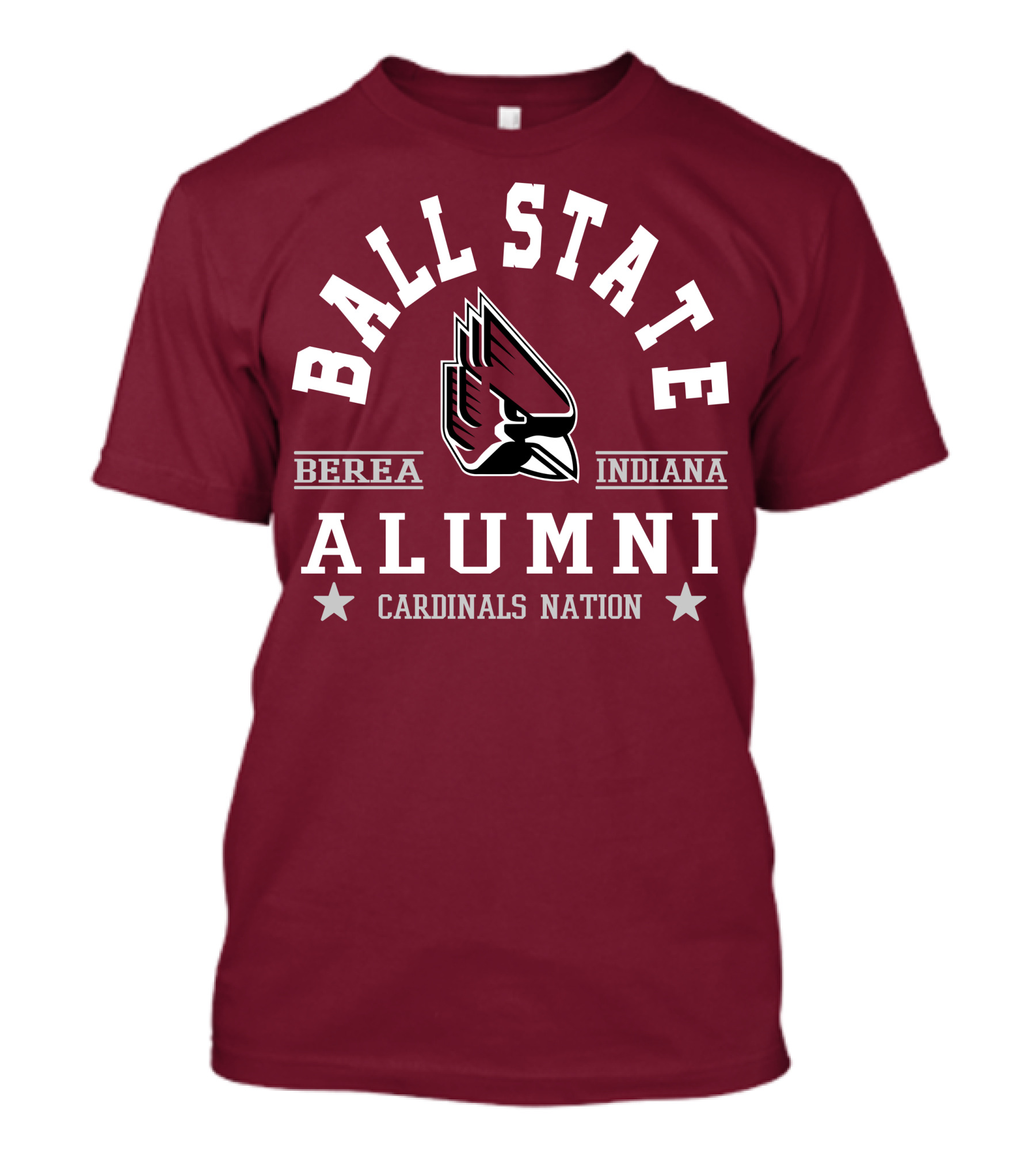Ball State University Alumni Cardinals Nation Berea Indiana T-Shirt