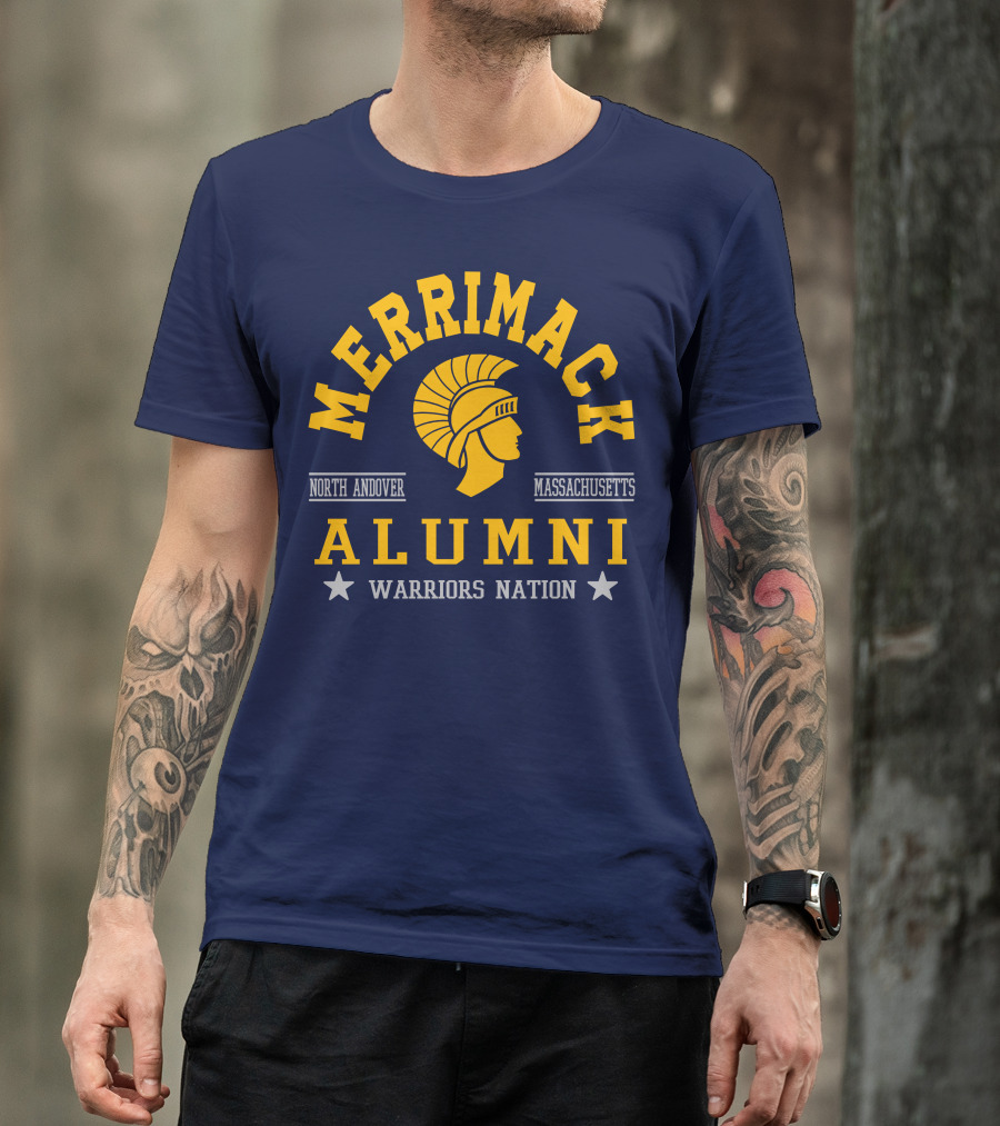 Merrimack College Warriors Nation Alumni North Andover Massachusetts T-Shirt
