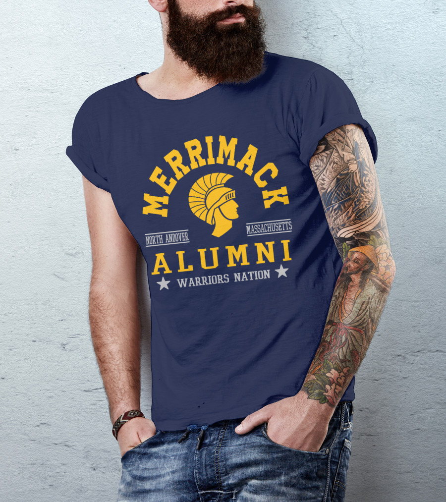 Merrimack College Warriors Nation Alumni North Andover Massachusetts T-Shirt