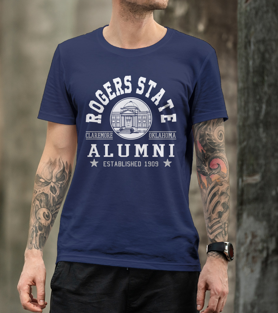 Rogers State Alumni Claremore Oklahoma Established 1909 T-Shirt