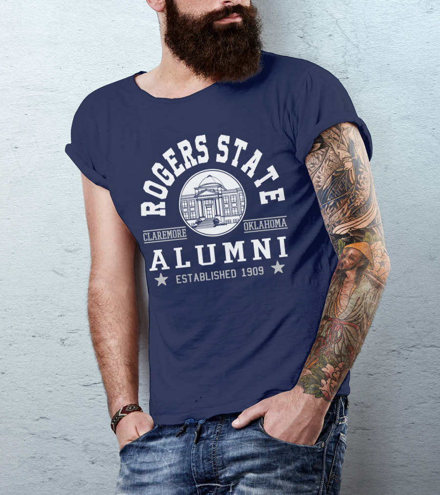 Rogers State Alumni Claremore Oklahoma Established 1909 T-Shirt