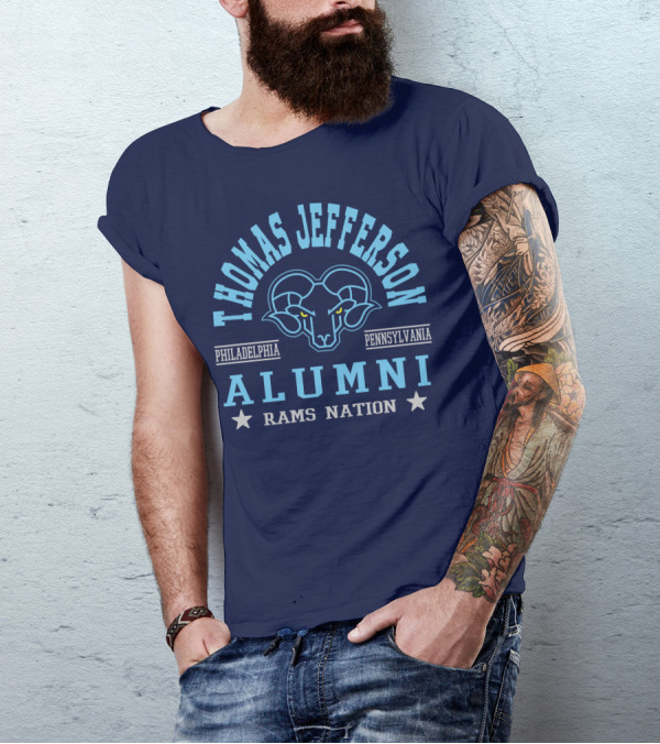 Thomas Jefferson Alumni Rams Nation Philadelphia Pennsylvania T-Shirt