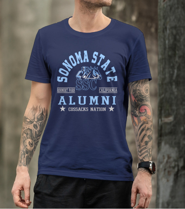 Sonoma State SSC Alumni Cossacks Nation Rohnert Park California T-Shirt