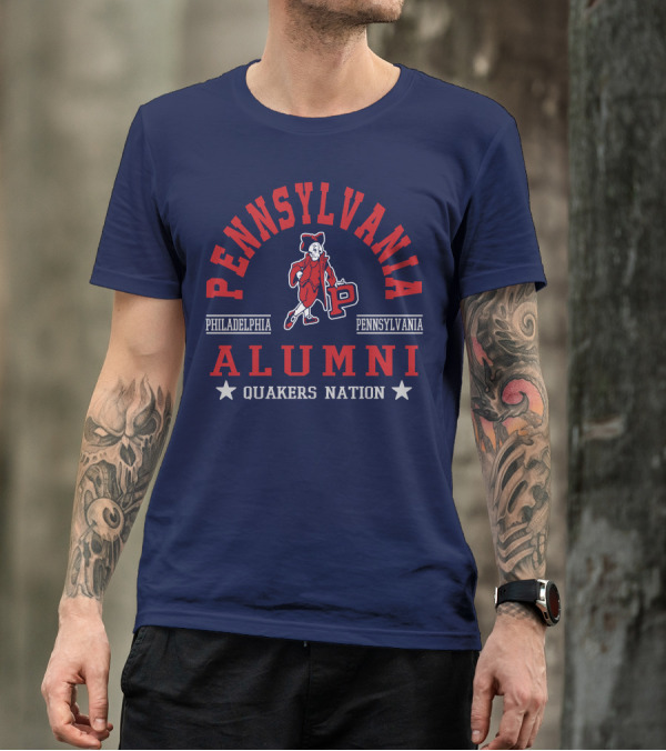 Pennsylvania Alumni Quakers Nation Philadelphia Pennsylvania T-Shirt