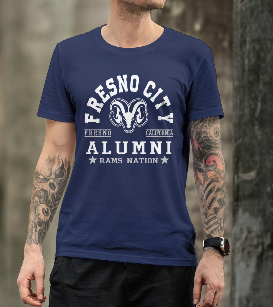 Fresno City California Alumni Rams Nation T-Shirt