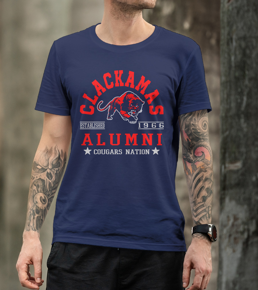 Clackamas Alumni Established 1966 Cougars Nation T-Shirt