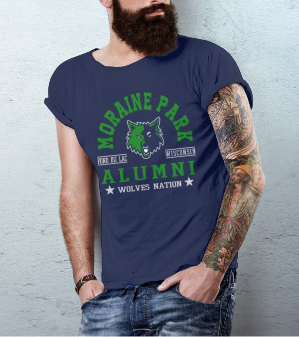 Moraine Park Alumni Wolves Nation Fond Du Lac Wisconsin T-Shirt
