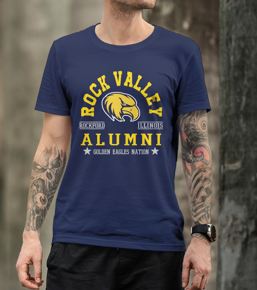 Rock Valley College Alumni Rockford Illinois Golden Eagles Nation T-Shirt