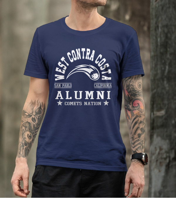 West Contra Costa San Pablo California Alumni Comets Nation T-Shirt