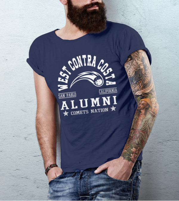 West Contra Costa San Pablo California Alumni Comets Nation T-Shirt