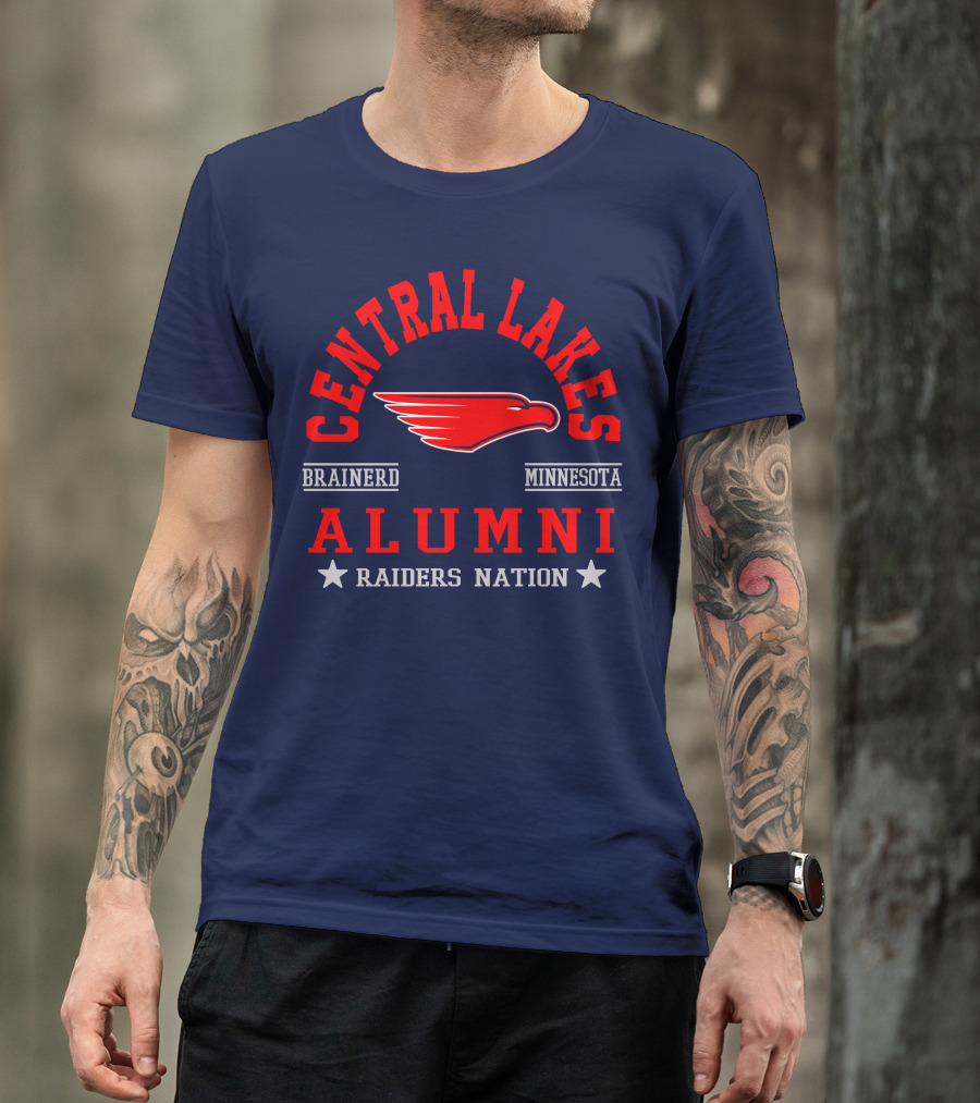 Central Lakes College Alumni Raiders Nation Brainerd Minnesota T-Shirt